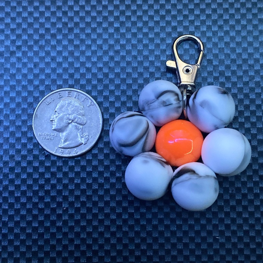 Handcrafted Flower Beaded Keychain Add On.